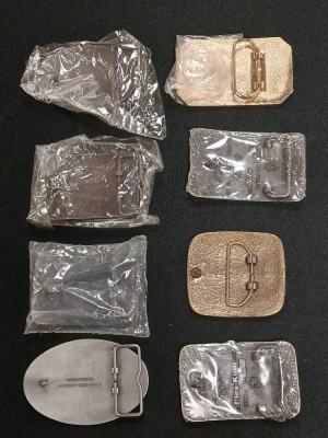 Assortment of (8) Advertising Belt Buckles - 2