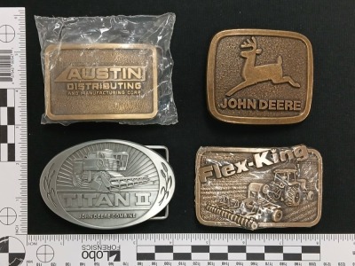 Assortment of (8) Advertising Belt Buckles - 3