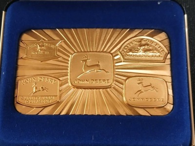 (6) John Deere LE Belt Buckles - 3