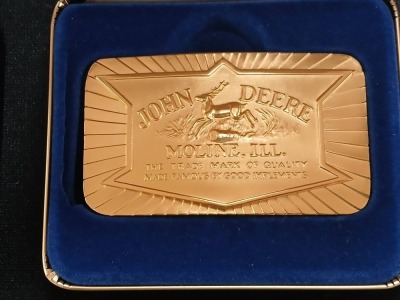 (6) John Deere LE Belt Buckles - 7