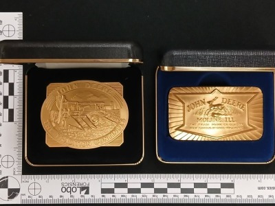 (6) John Deere LE Belt Buckles - 10