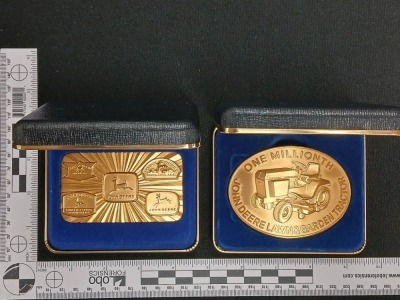 (6) John Deere LE Belt Buckles - 12