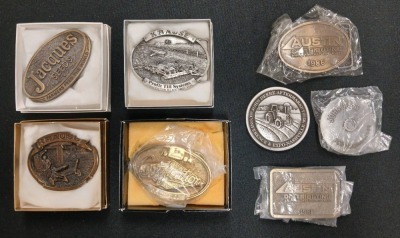 (7) Commemorative Advertising Belt Buckles