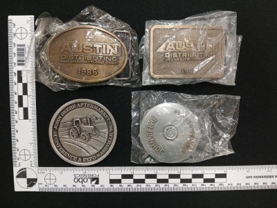 (7) Commemorative Advertising Belt Buckles - 5