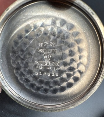 Elgin Pocket Watch With Chain-Like Fob - 4