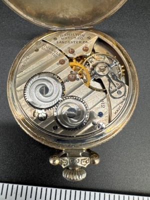 Hamilton Pocket Watch with 14k Gold-Filled Case - 6
