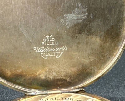 Hamilton Pocket Watch with 14k Gold-Filled Case - 7