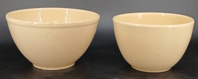 (4) Watt Pottery Apple Mixing Bowls - 4