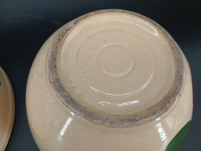 (4) Watt Pottery Apple Mixing Bowls - 7