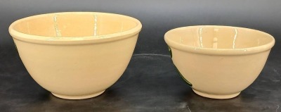 (4) Watt Pottery Apple Mixing Bowls - 12
