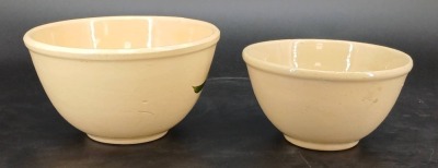 (4) Watt Pottery Apple Mixing Bowls - 13