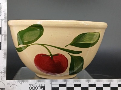(4) Watt Pottery Apple Mixing Bowls - 17