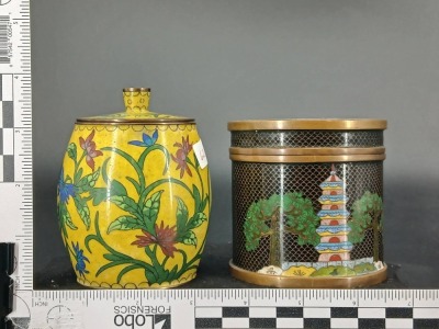 (4) Cloisonn&Atilde;&copy; Decorative Vessels - 16