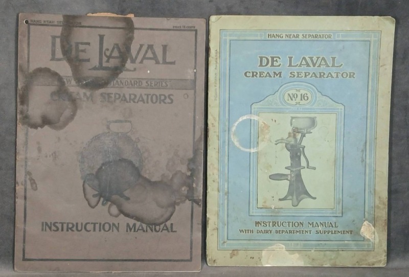 De Laval Cream Separator Instruction Manuals