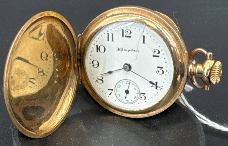 Hampden Pocket Watch in 14K Gold-Filled Case