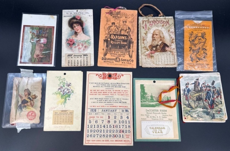 Early 20th-Century Advertising Calendars and Ephemera
