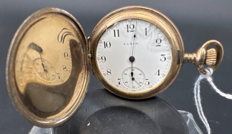 Elgin Pocket Watch with Broken Lens