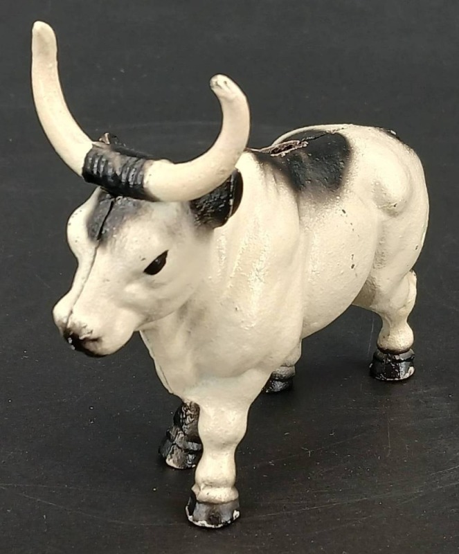 A.C. Williams Cast Iron Longhorn Steer Bank