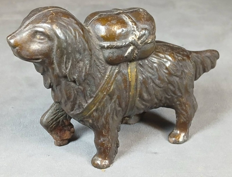 Cast Iron St. Bernard Dog Still Bank