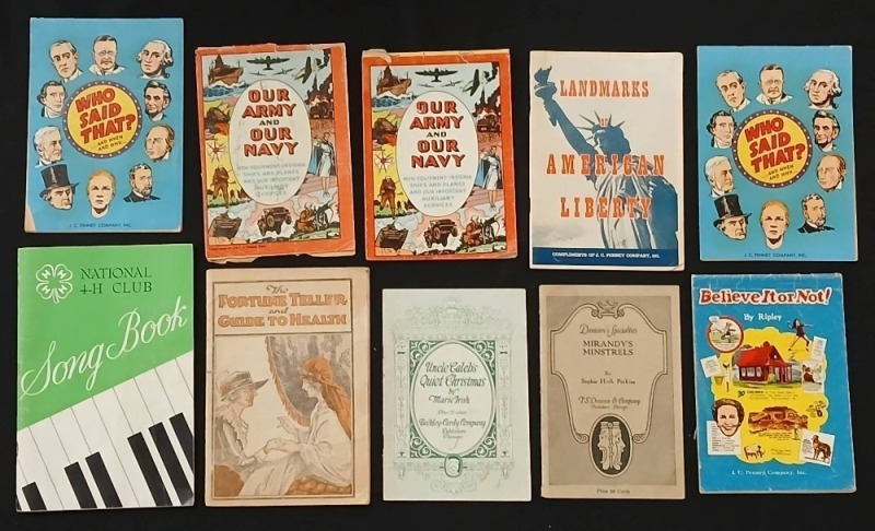 Various Vintage Booklets