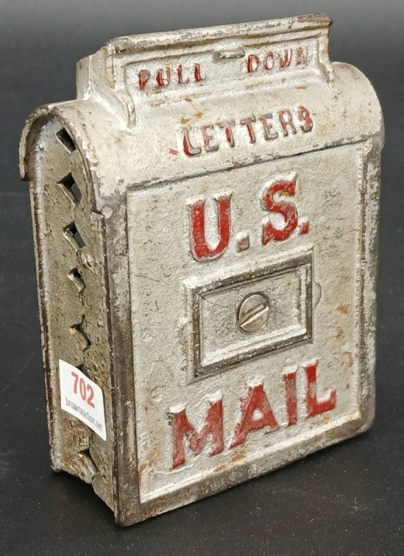 Cast Iron U.S. Mailbox Coin Bank