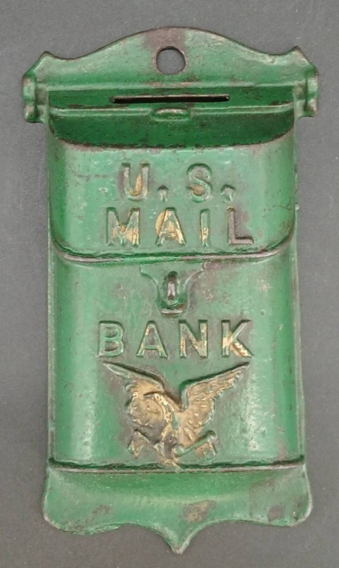 Cast Iron Wall Hanging U.S. Mail Bank