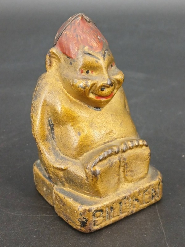 Cast Iron Biliken Good Luck Bank