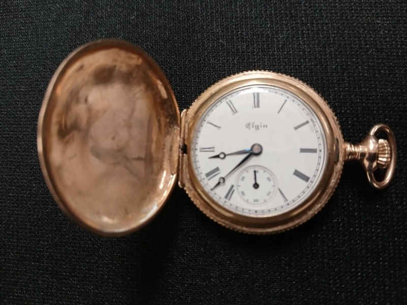 Elgin Pocket Watch, Gold Case, 1902