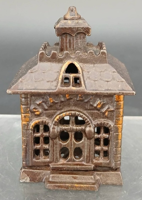 Cast Iron 'State Bank' in Building Form