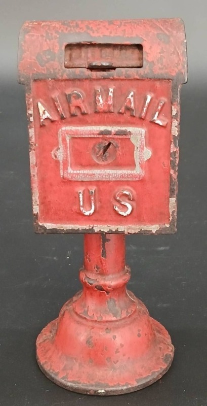 1920's Cast Iron Air Mail Bank