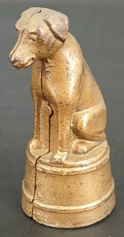 A.C. Williams Cast Iron Dog on Tub Bank