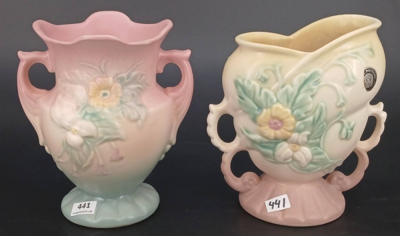 (2) Hull Pottery Wildflower Vases