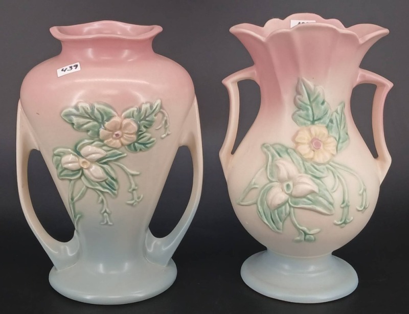 (2) Hull Wildflower Vases, USA Pottery
