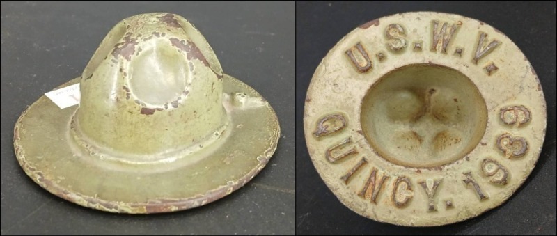 1939 USWV Cast Iron Hat Paperweight