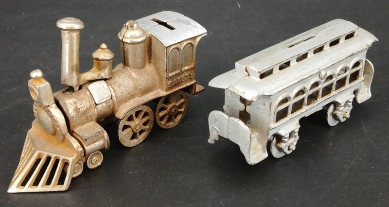 (2) Cast Iron Still Banks