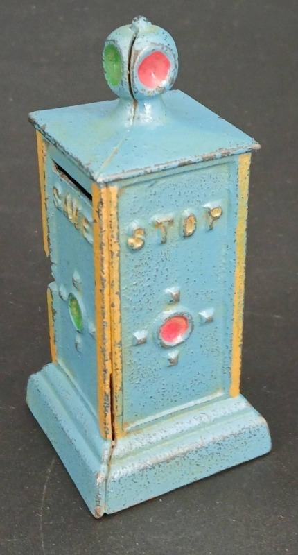 Cast Iron Stop & Save Still Bank
