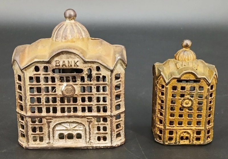 (2) A.C. Williams Cast Iron Bank Building Still Banks