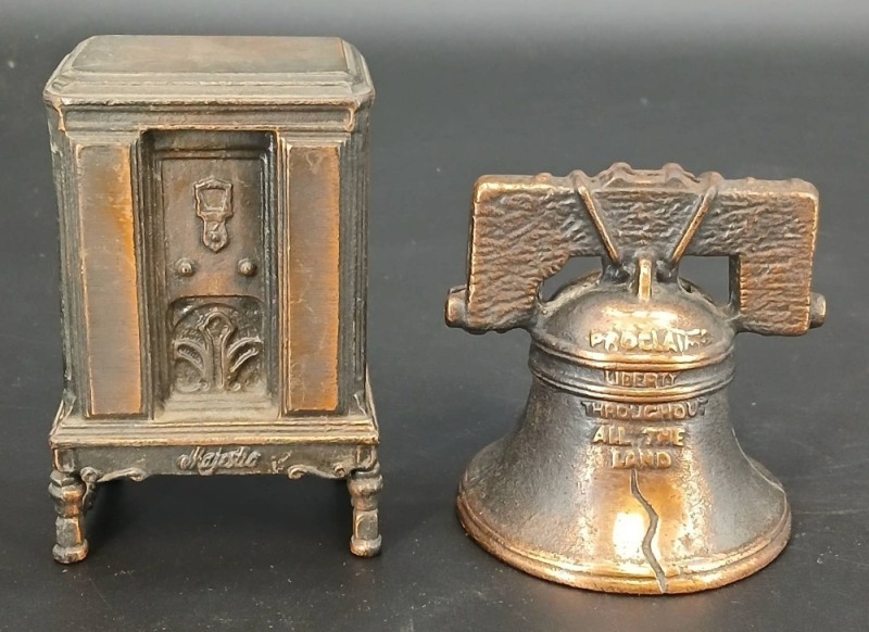 (2) Cast Iron Still Banks