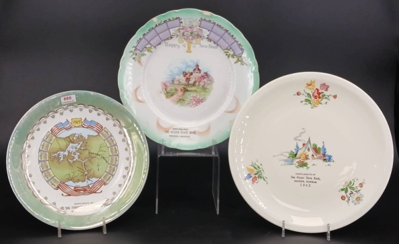 (3) Calendar Advertising Plates
