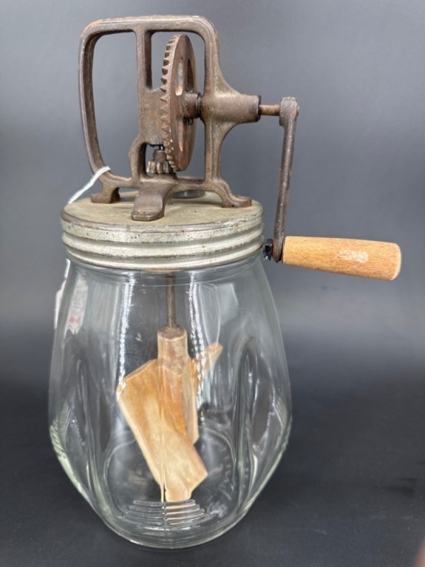 Dazey Glass Butter Churn No. 40