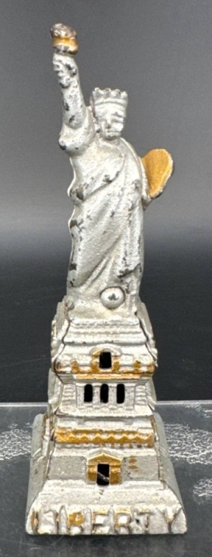 Kenton Cast Iron Statue Of Liberty Bank
