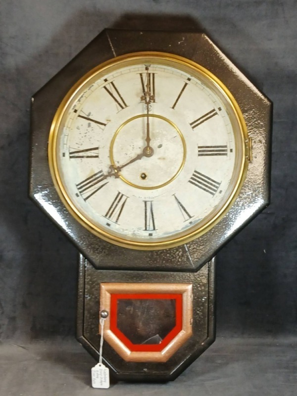Waterbury Drop Octagon 8-Day Wall Clock