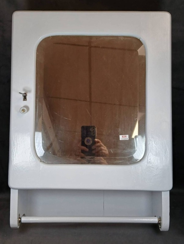 Vintage Wall-Mounted Medicine Cabinet With Mirror
