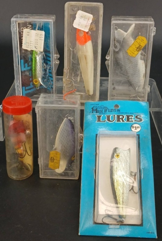 (6) Fishing Lures in Packaging