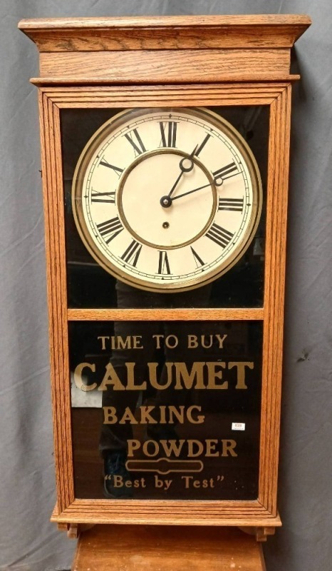 Calumet Baking Powder" Advertising Clock