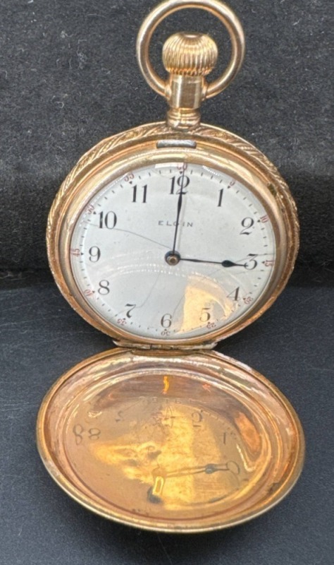 Elgin Gold Pocket Watch with Working Movement