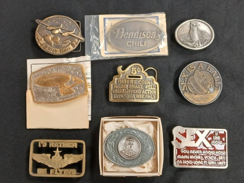 (9) Belt Buckles