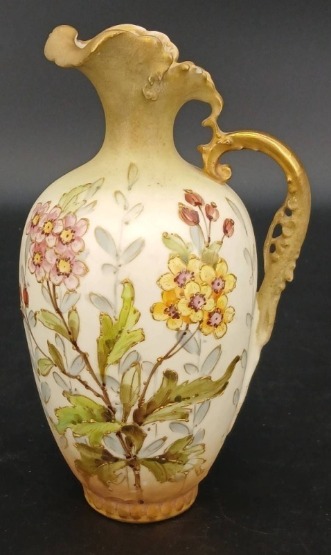 Turn Teplitz Bohemia Ewer with Floral Design