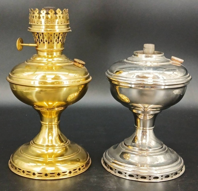(2) Aladdin Mantle Oil Lamps