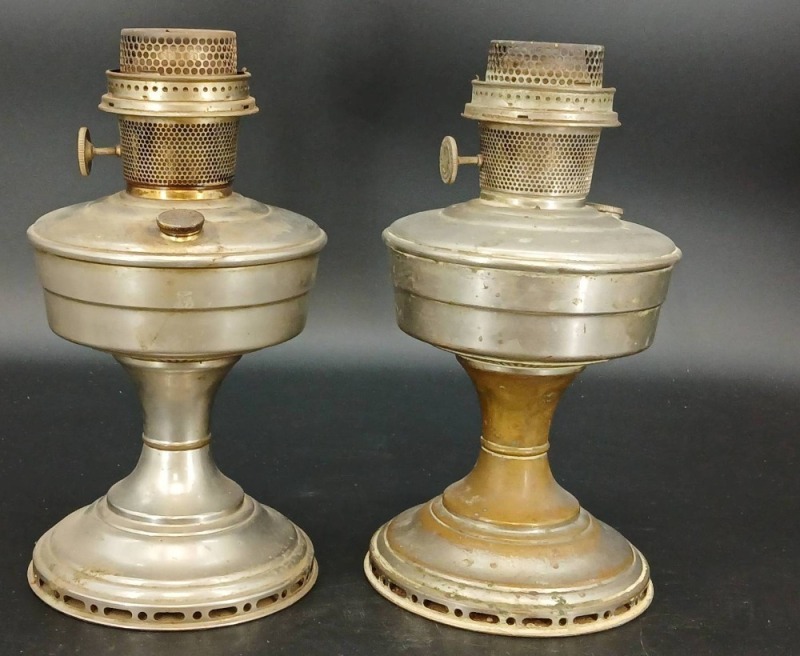(2) Aladdin Mantle Model No. 12 Oil Lamps